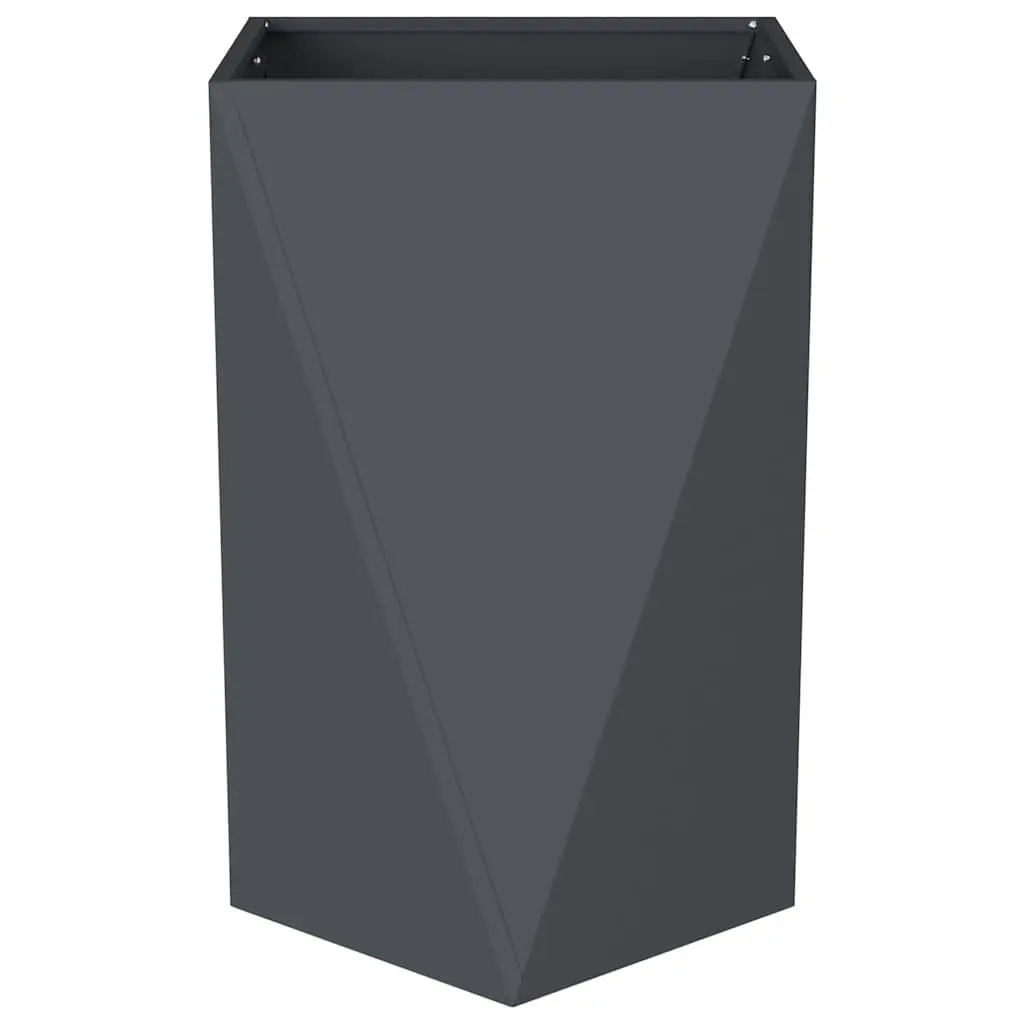 Steel Planter Box 50 x 50 x 75 cm Anthracite 2pcs