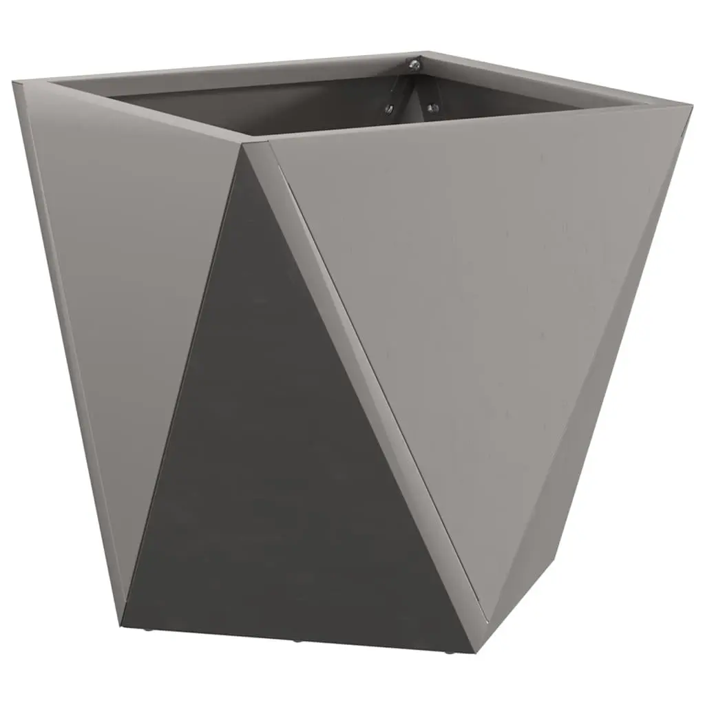 Garden Planter Steel 30x30x30cm Brown 2 pcs Set