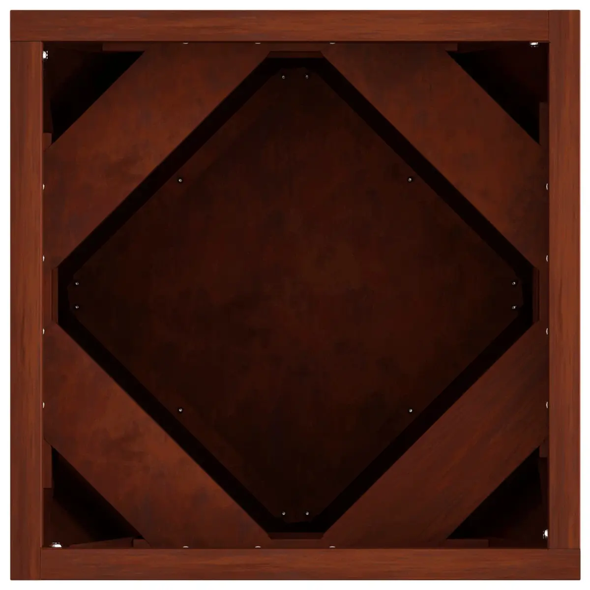 Garden Planter Steel 30x30x30cm Brown 2 pcs Set