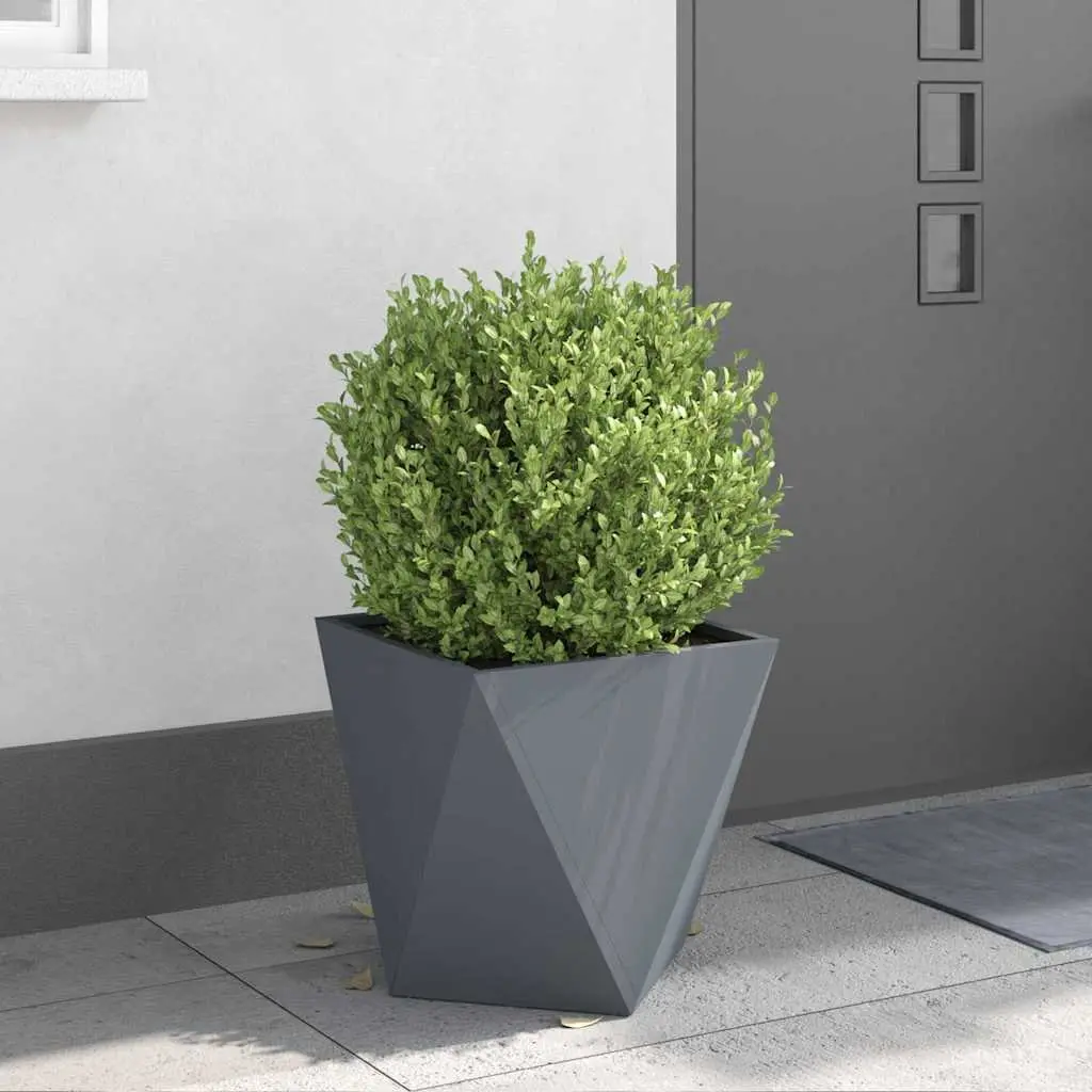 Steel Planter Box 40x40x40cm Anthracite 2 Pieces