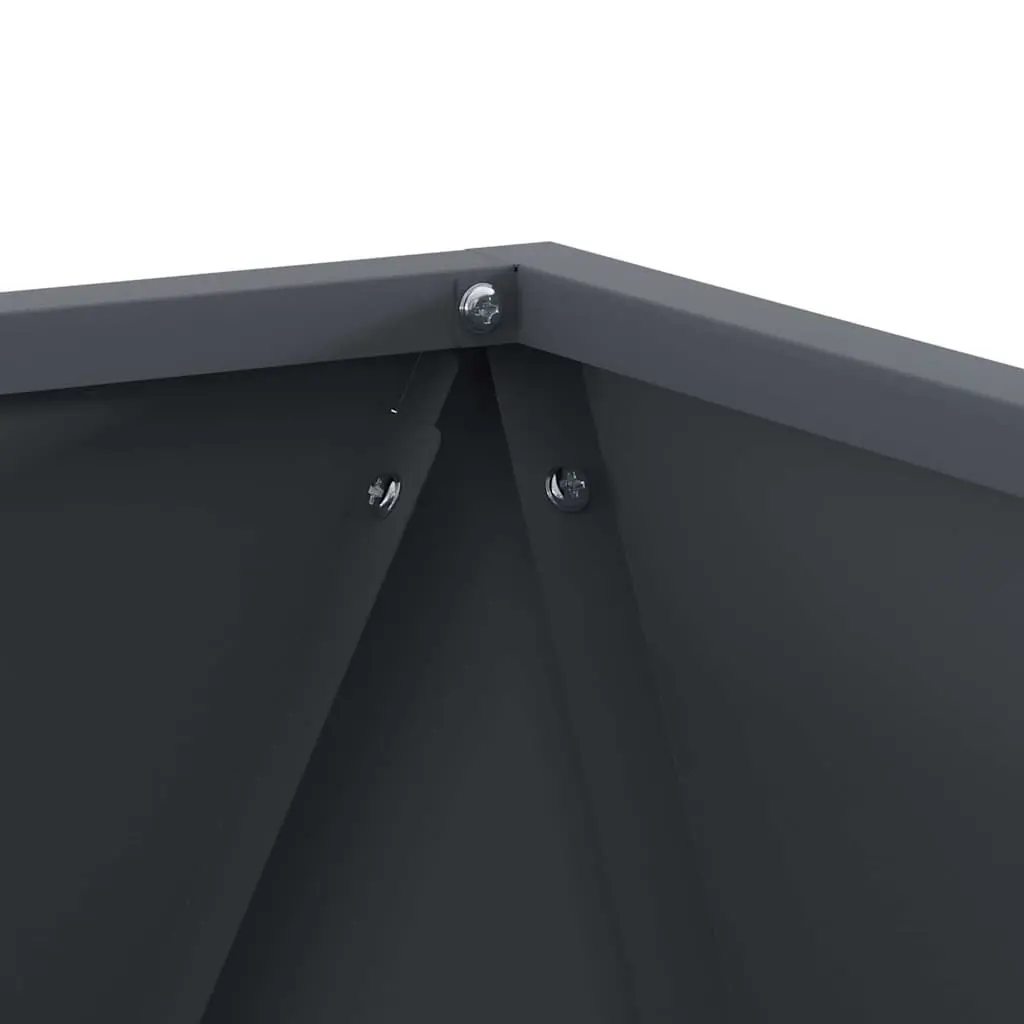 Steel Planter Box 40x40x40cm Anthracite 2 Pieces
