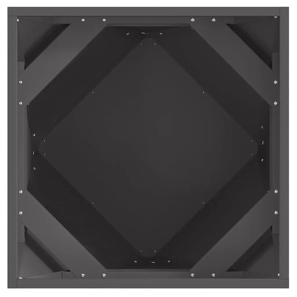 Garden Planter Box Steel 50x50x50cm Black