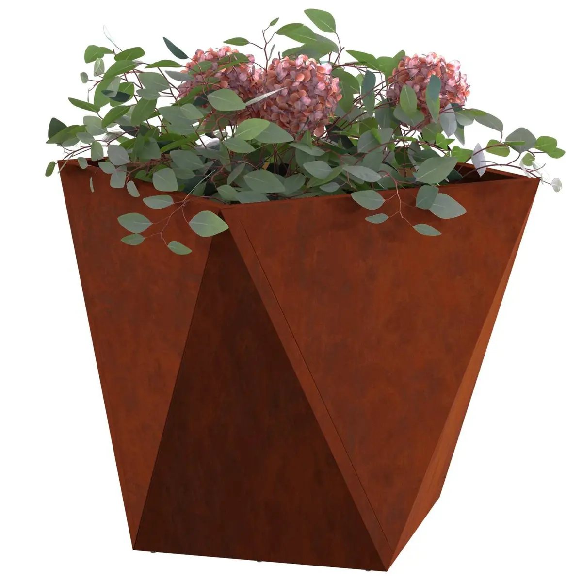 Outdoor Garden Planter Box 50x50x50cm Steel