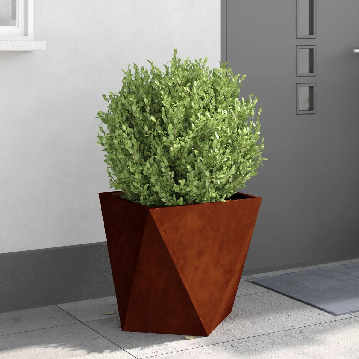 Outdoor Garden Planter Box 50x50x50cm Steel