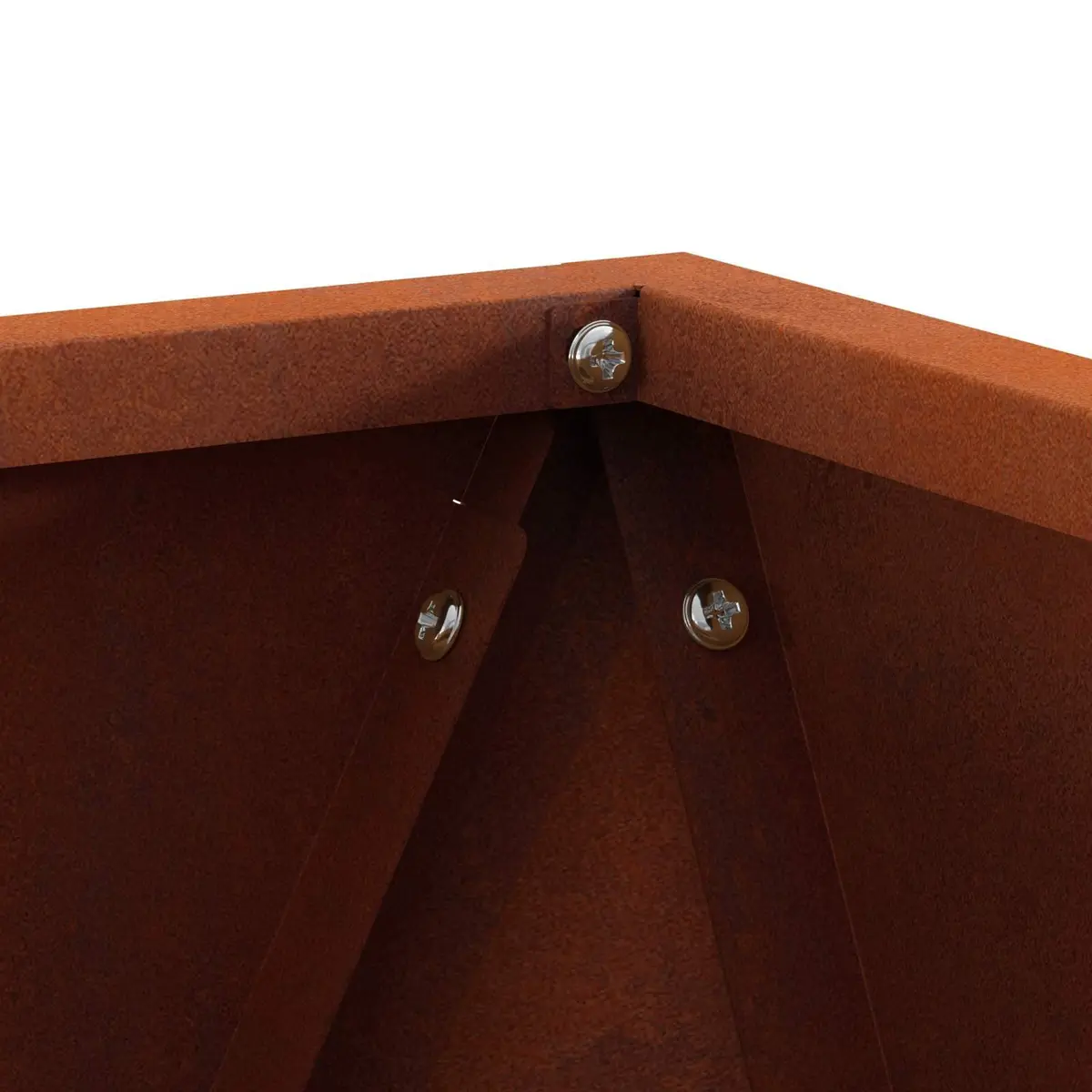 Outdoor Garden Planter Box 50x50x50cm Steel