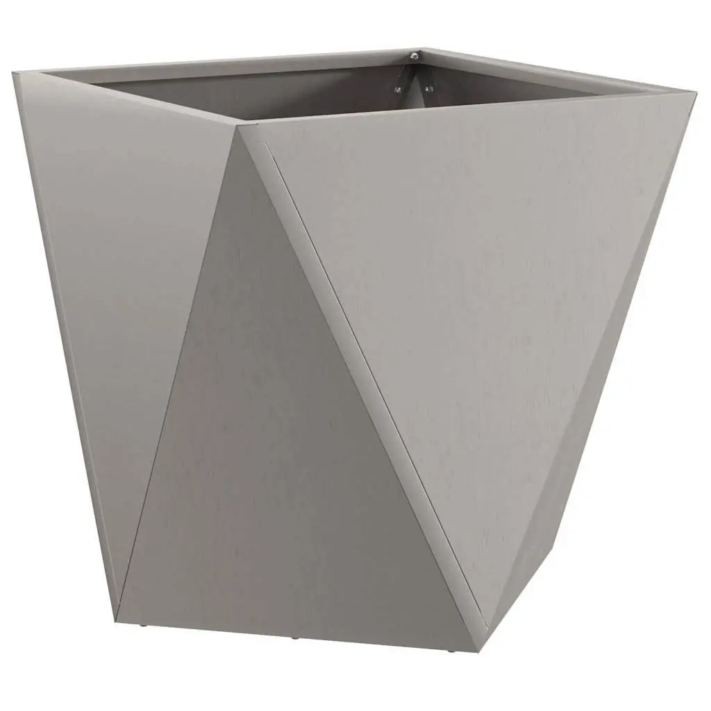 Garden Planter Steel 50 x 50 x 50 cm Brown 2 pcs