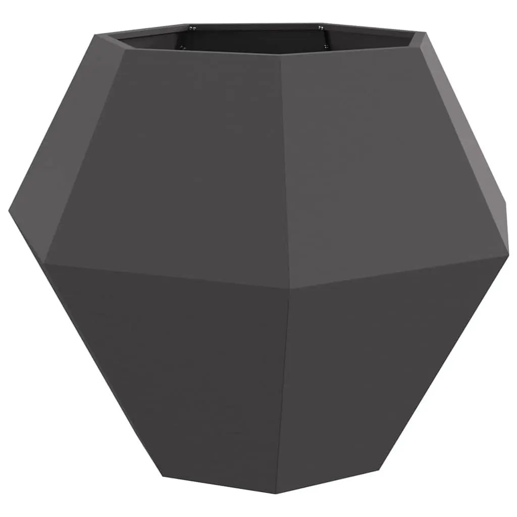 Steel Planter Box Rectangular 100x100x80cm Black