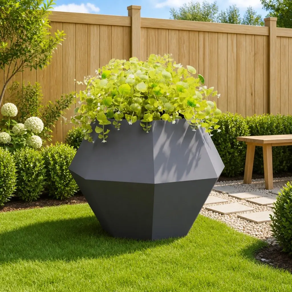 Steel Rectangular Outdoor Garden Planter