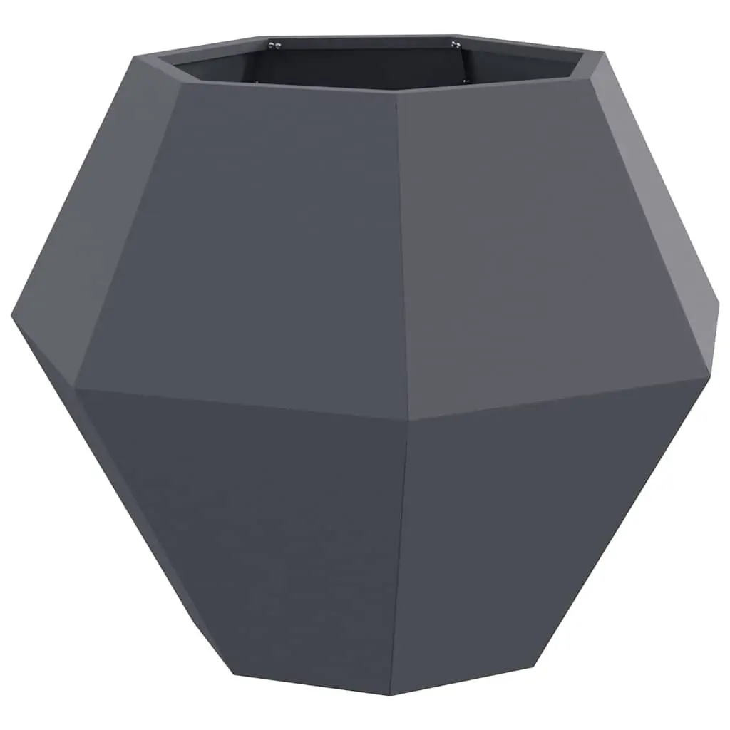 Steel Planter Anthracite Rectangular 75 x 75 x 60 cm 2 pcs