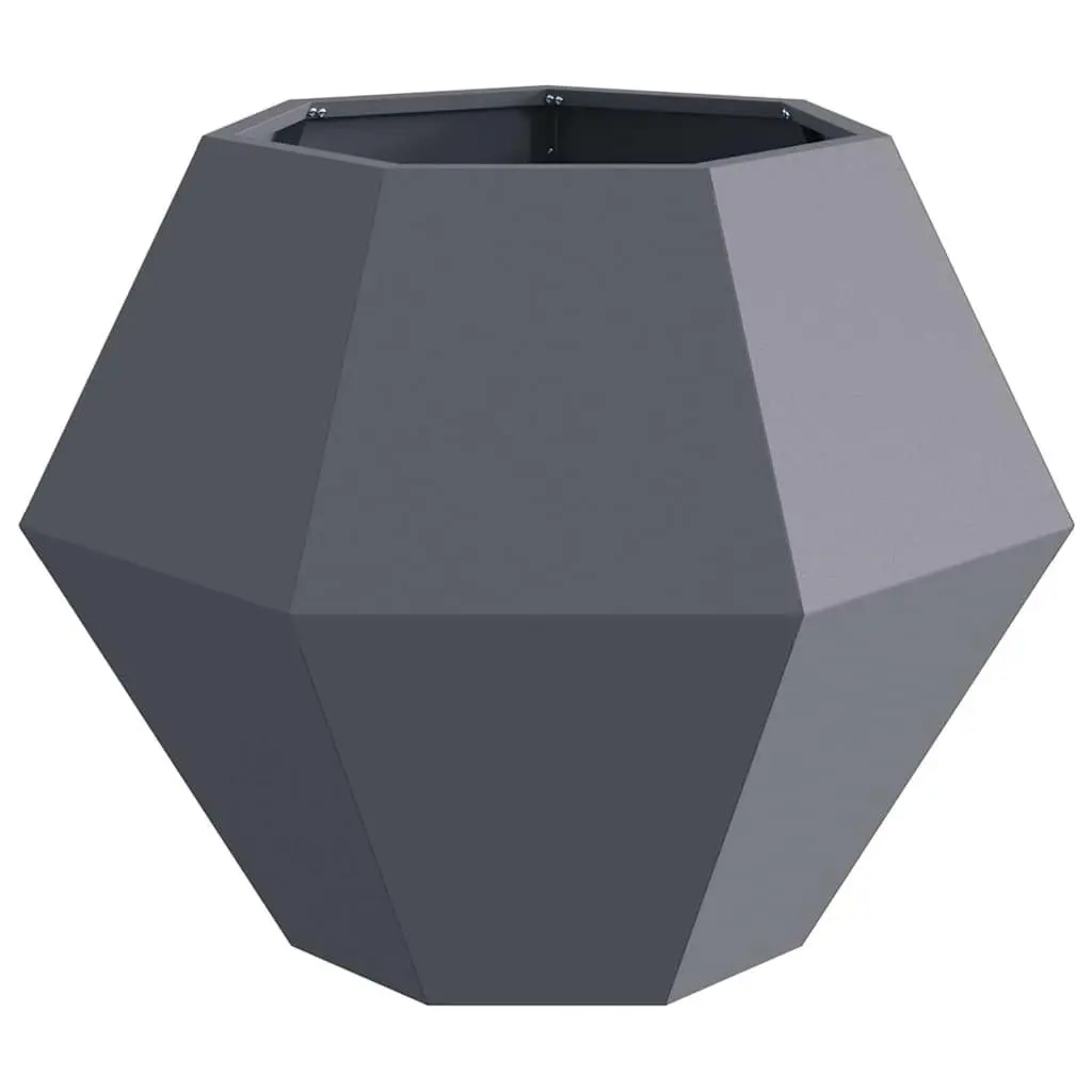 Steel Planter Anthracite Rectangular 75 x 75 x 60 cm 2 pcs