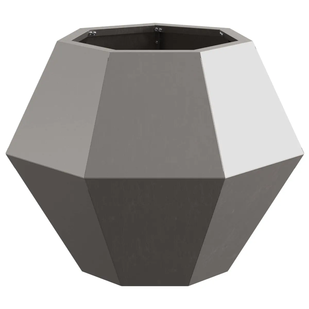 Steel Rectangular Garden Planter Set 50x50x40cm