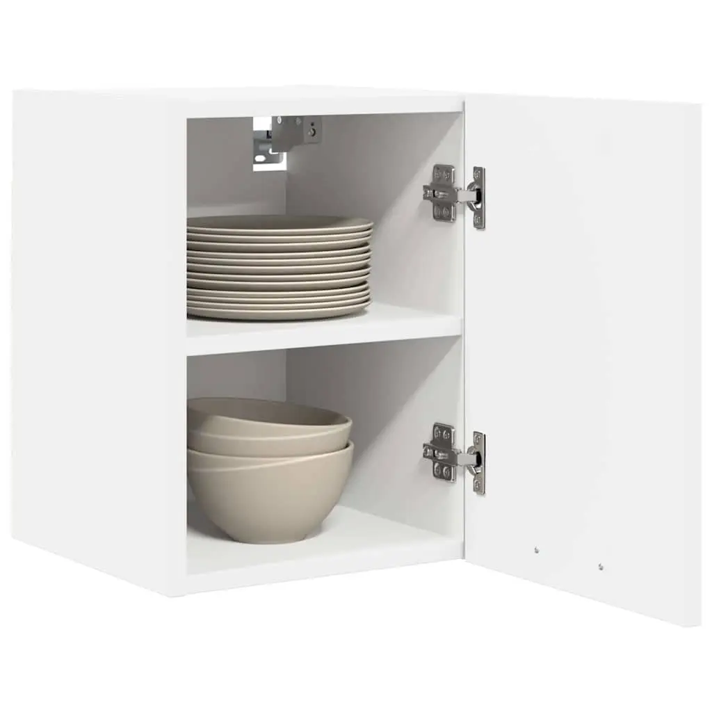 White Modern Hanging Kitchen Cabinet with Door