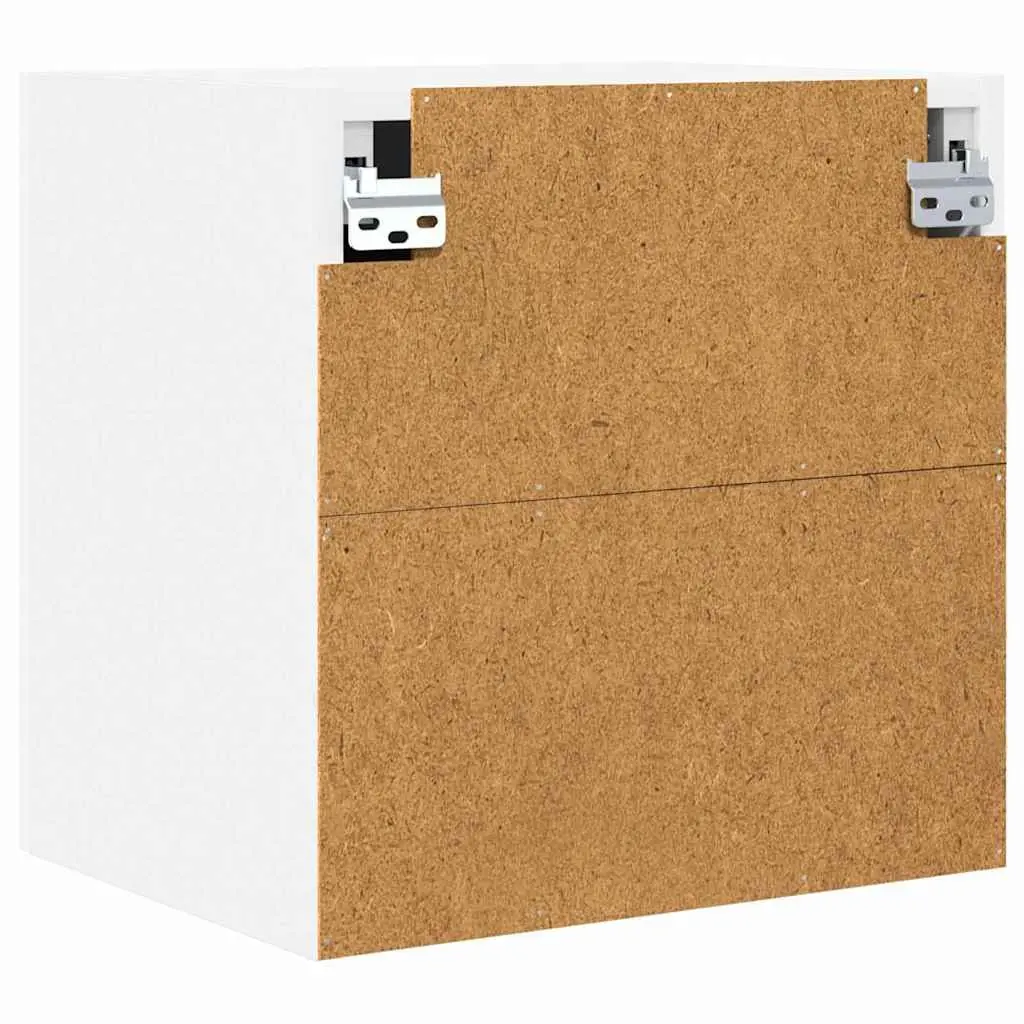 White Engineered Wood Wall-Mounted Kitchen Cabinet 40x31x40cm