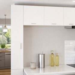 Premium White Hanging Kitchen Cabinet with Door