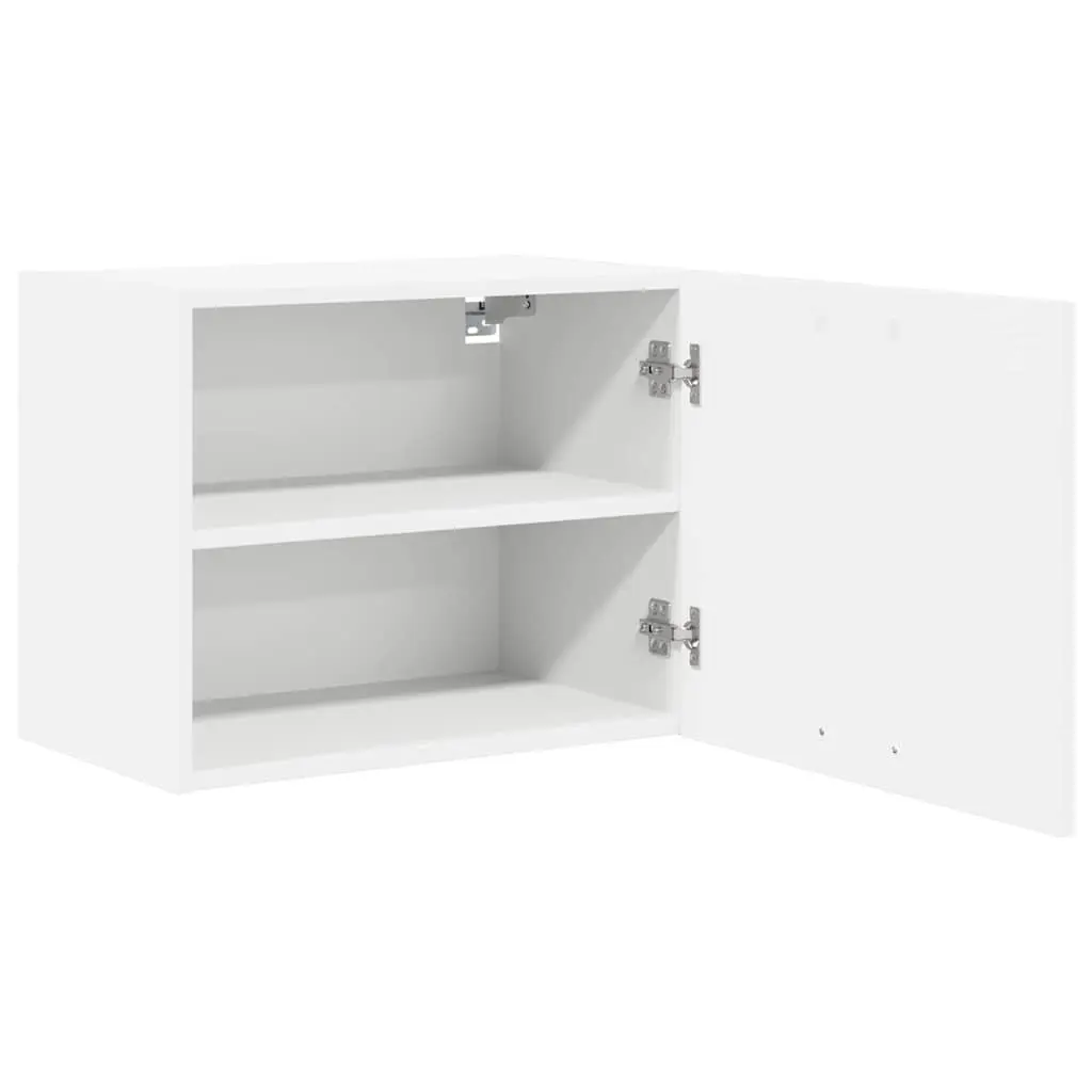 White Hanging Kitchen Cabinet with Door