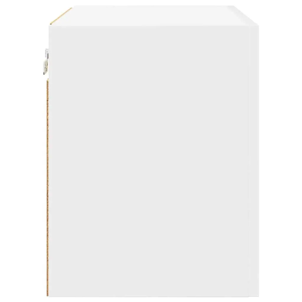 White Hanging Kitchen Cabinet with Door