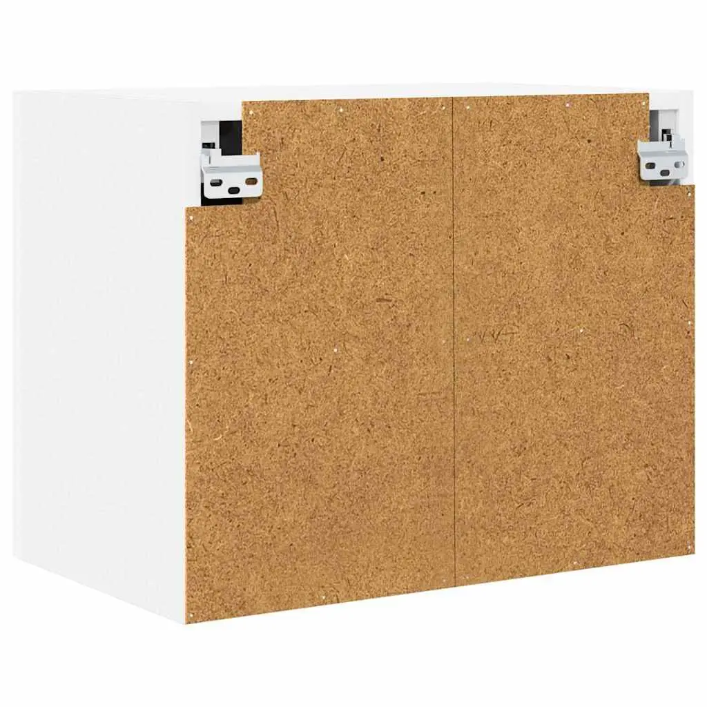 White Hanging Kitchen Cabinet with Door