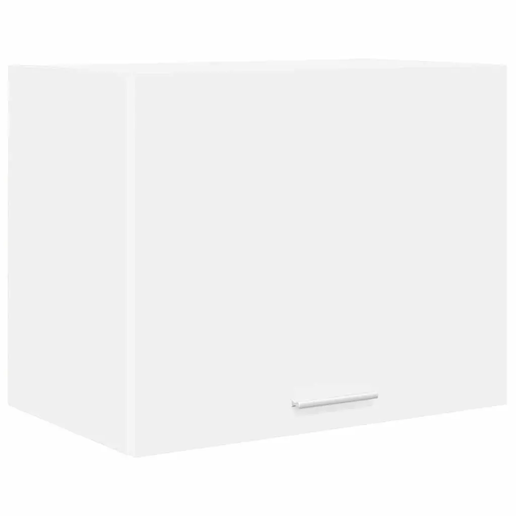 Hanging Kitchen Cabinet 2 Pieces White Modern Storage Engineered Wood Wall Mount