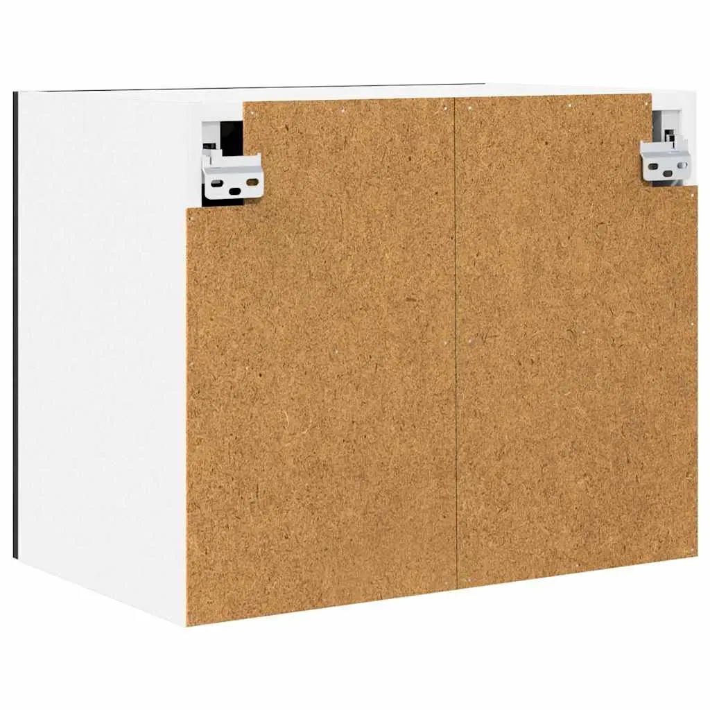 Hanging Kitchen Cabinet Engineered Wood 50x31x40cm Black Oak White
