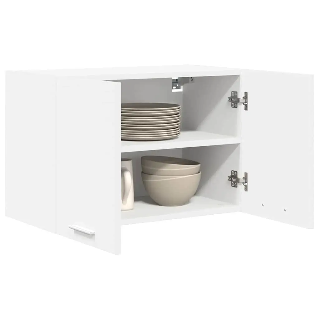 Hanging Kitchen Cabinet 2 pcs White Modern Storage Cupboard 60x31x40cm