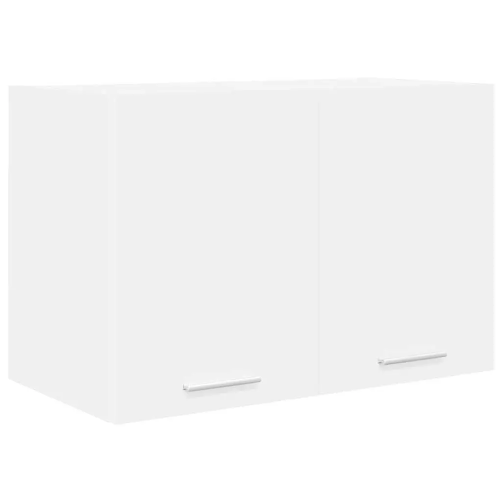 Hanging Kitchen Cabinet 2 pcs White Modern Storage Cupboard 60x31x40cm