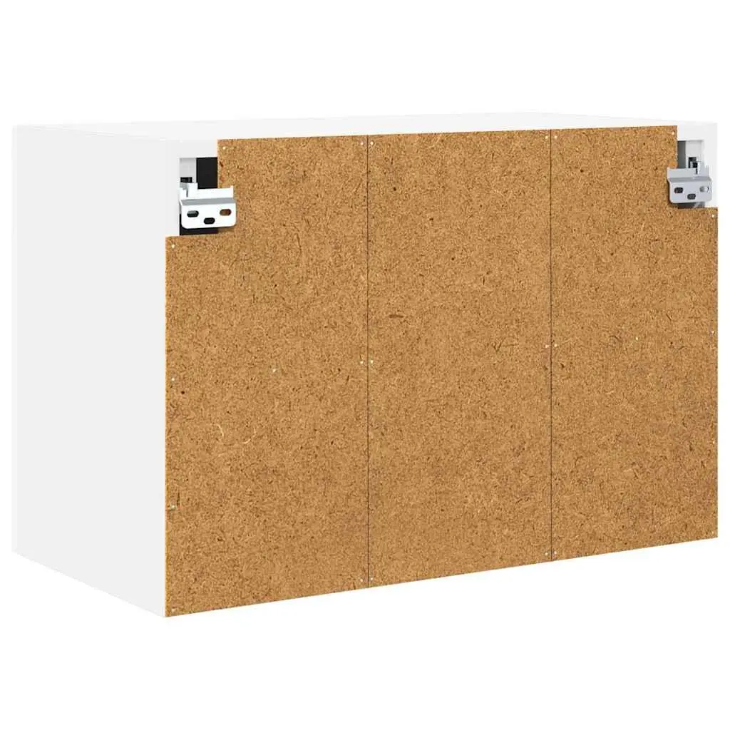 Hanging Kitchen Cabinet 2 pcs White Modern Storage Cupboard 60x31x40cm