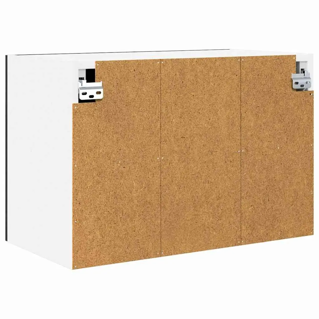 Black Oak White Hanging Kitchen Cabinet 60x31x40cm