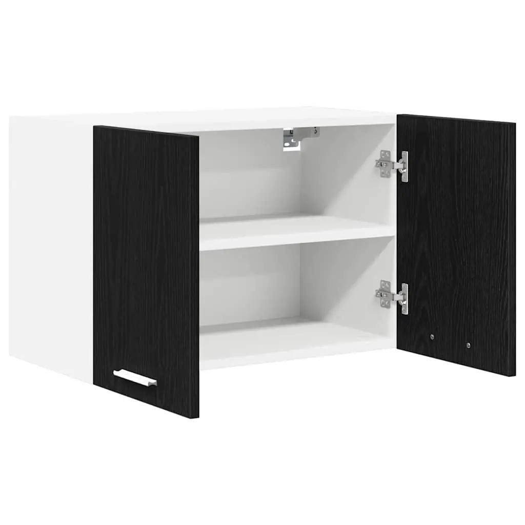 Hanging Kitchen Cabinet Engineered Wood 60x31x40 cm Black White