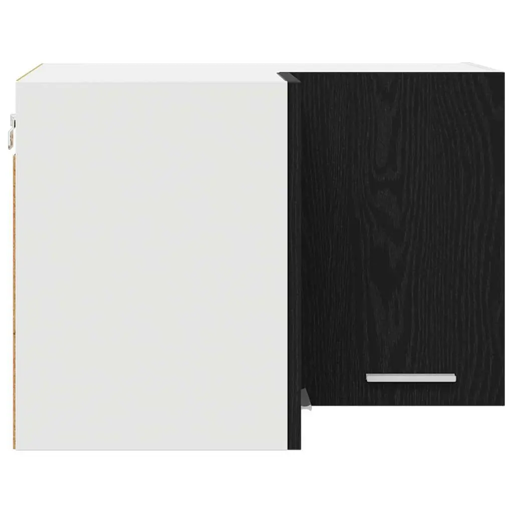 Black Oak White Hanging Kitchen Cabinet 57x57x40cm