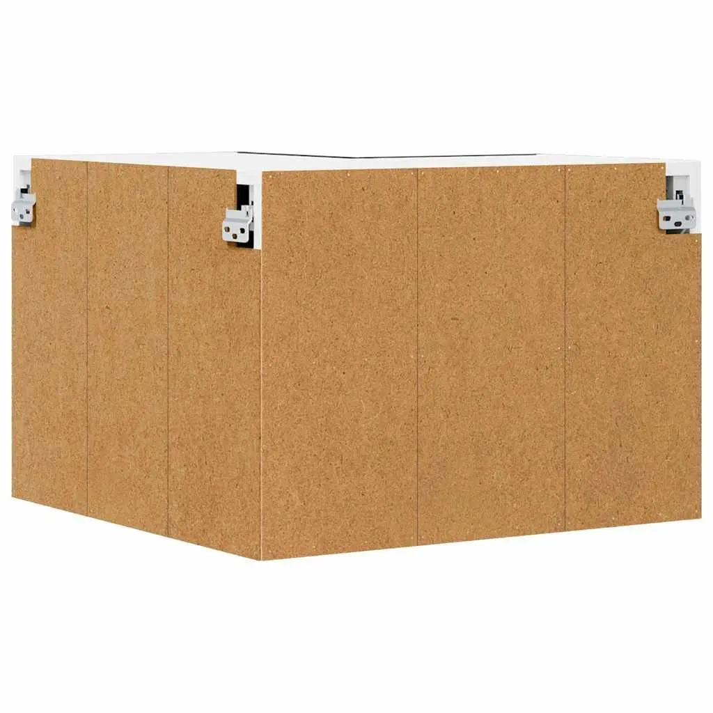 Black Oak White Hanging Kitchen Cabinet 57x57x40cm