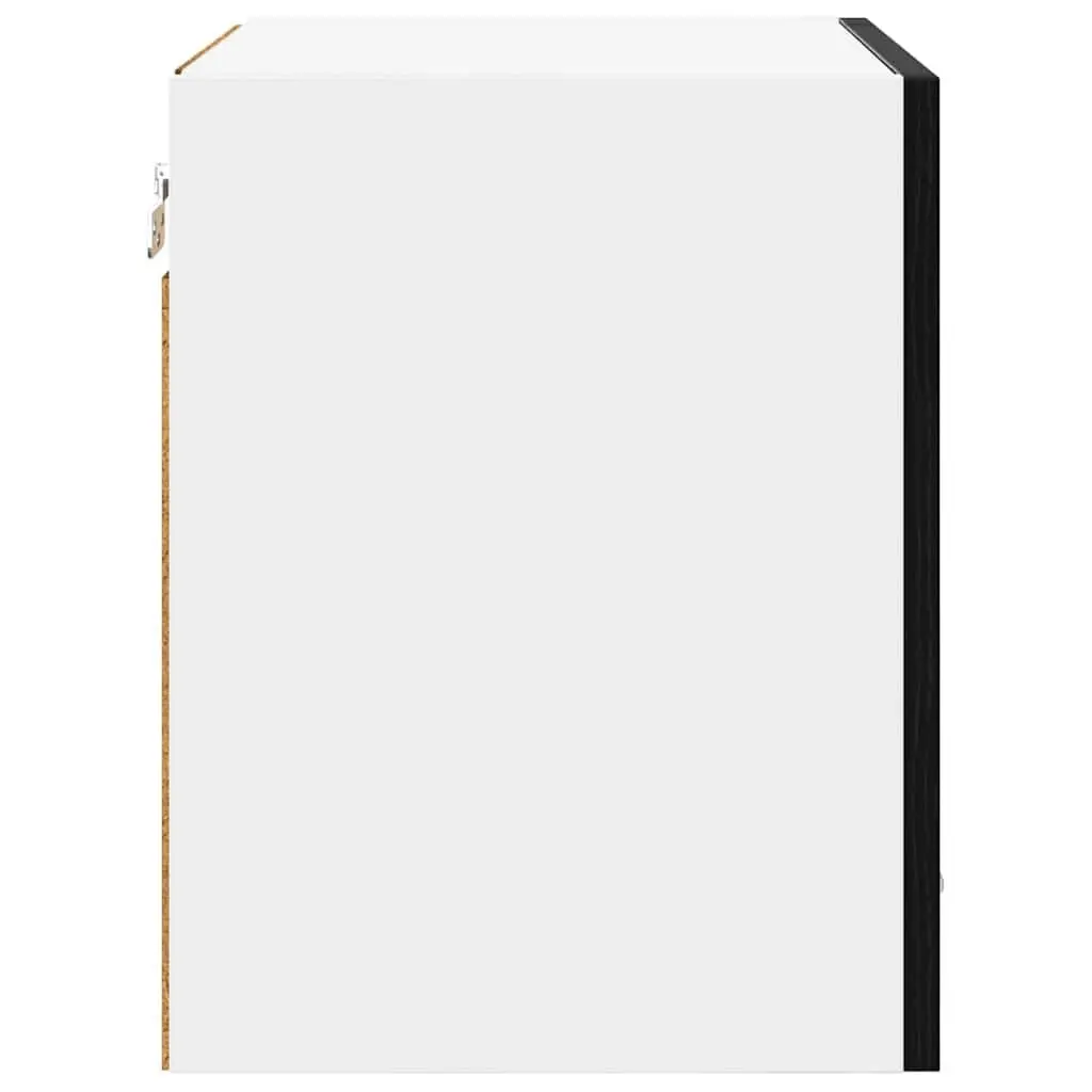 Hanging Kitchen Cabinet Black Oak 40x31x40cm Modern Storage Engineered Wood