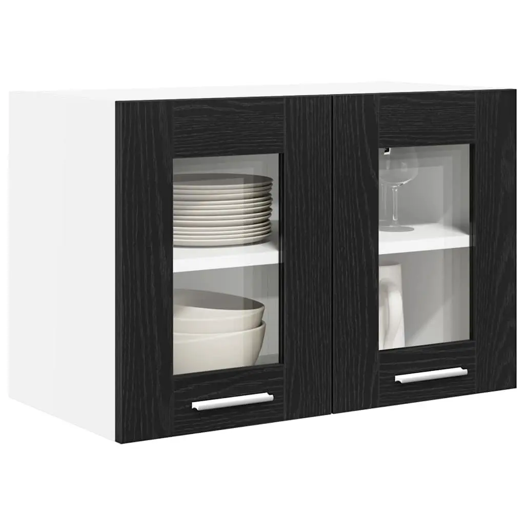 Hanging Kitchen Cabinet Engineered Wood 60x31x40cm Black Oak
