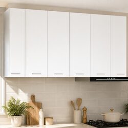 Stylish White Hanging Kitchen Cabinet 30 x 31 x 80 cm