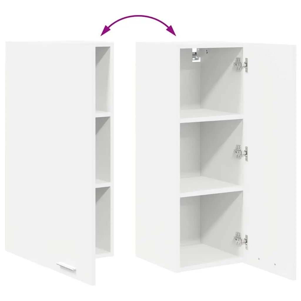White Hanging Kitchen Cabinet 30 x 31 x 80 cm
