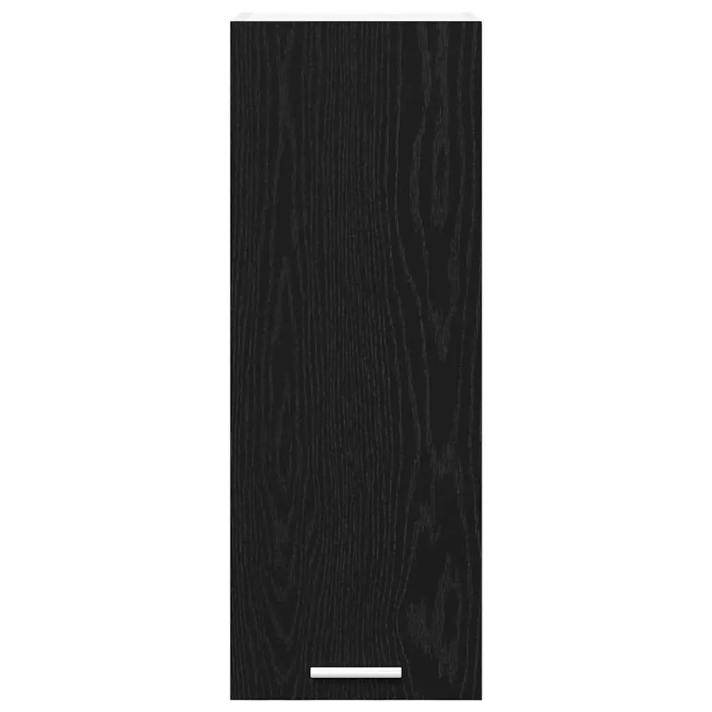 Hanging Kitchen Cabinet Engineered Wood 30x31x80cm Black Oak White