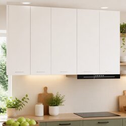 Durable White Hanging Kitchen Cabinet with Door 40 x 31 x 80 cm