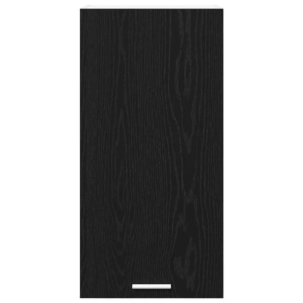 Hanging Kitchen Cabinet Engineered Wood 40x31x80cm Black Oak White
