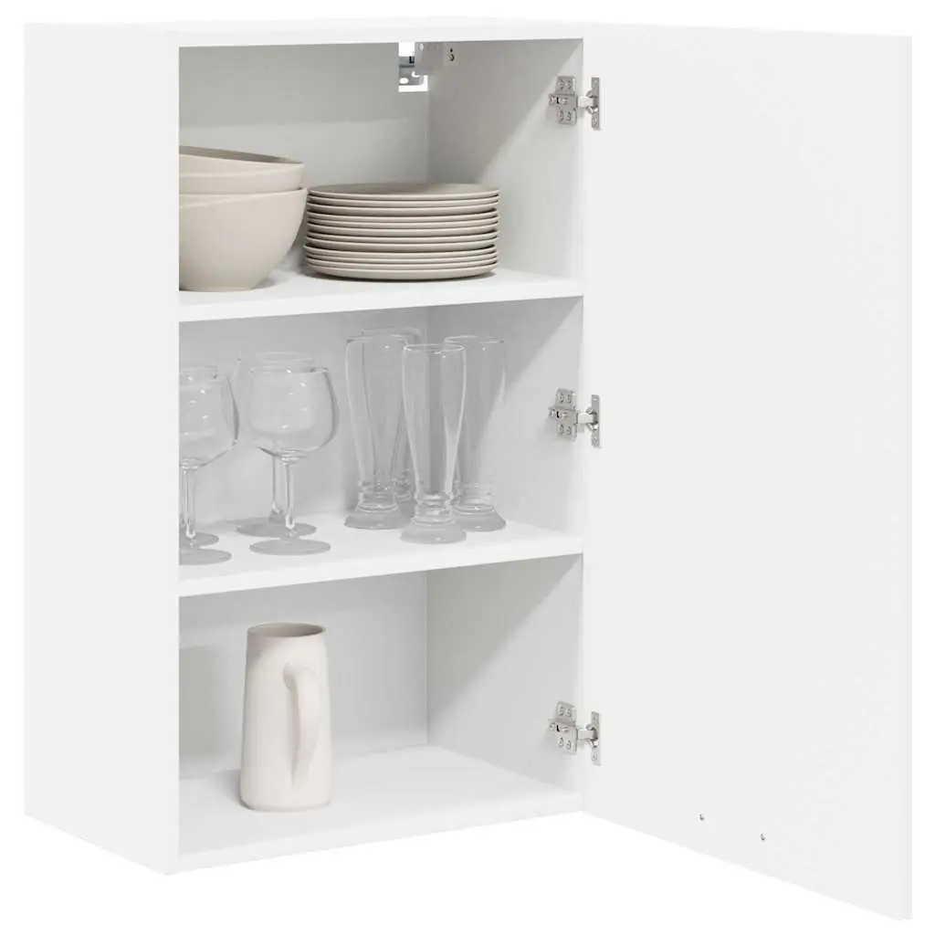 White Hanging Kitchen Cabinet with Door