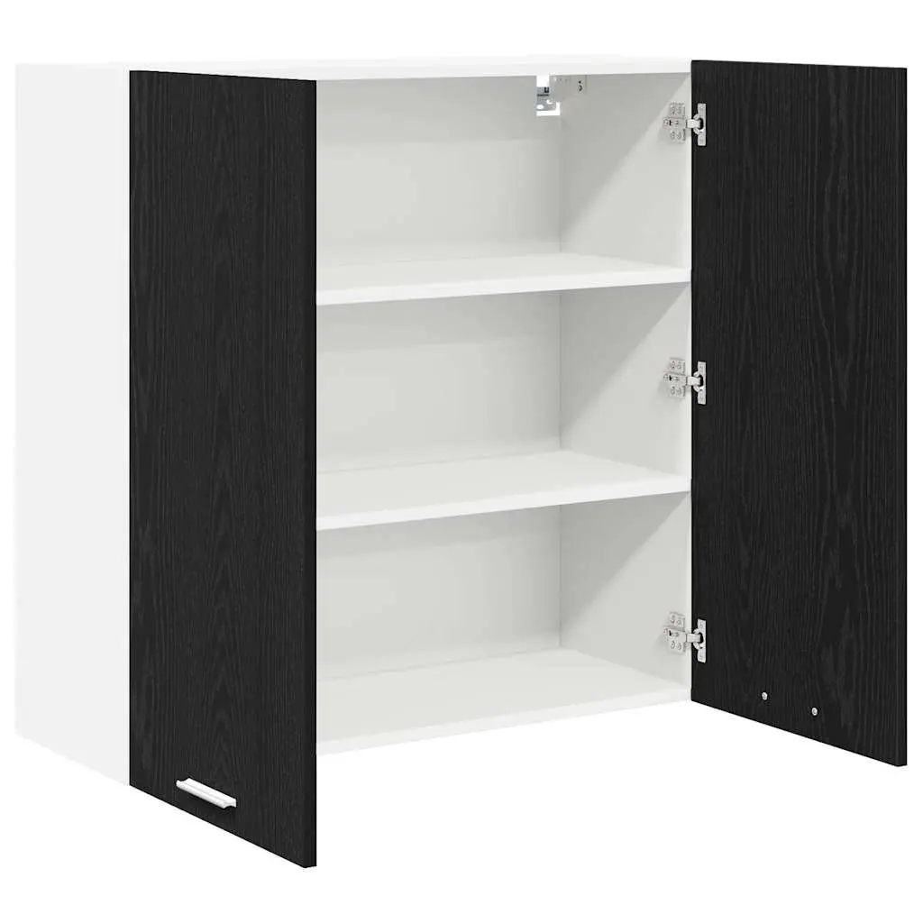 Black Oak Hanging Kitchen Cabinet 80x31x80cm