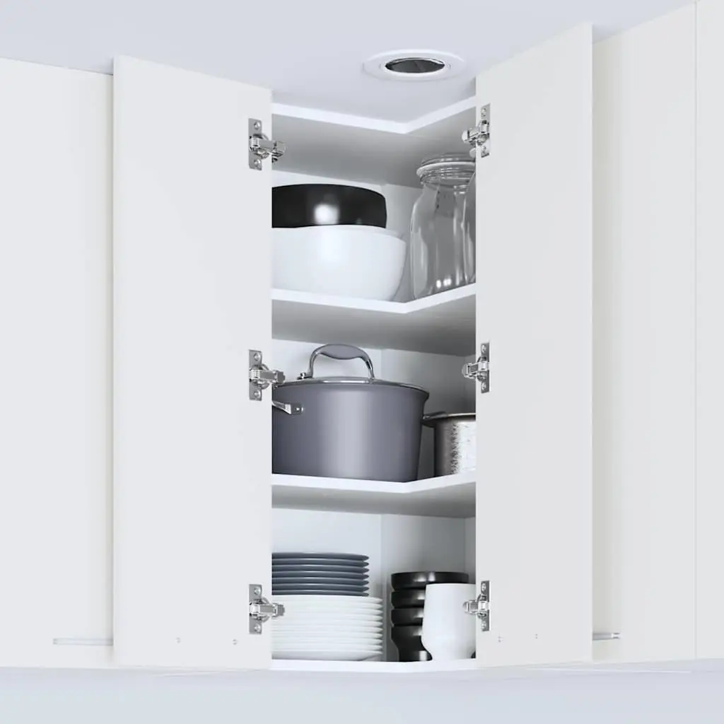 Wall-Mounted White Kitchen Storage Cabinet