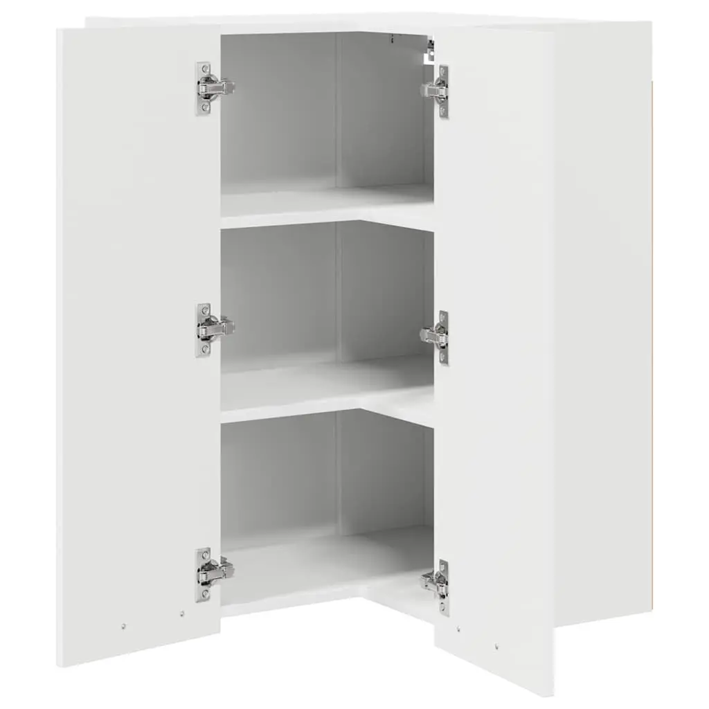 Wall-Mounted White Kitchen Storage Cabinet