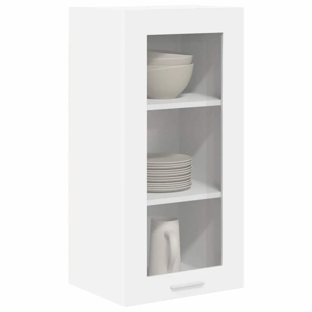 White Hanging Kitchen Cabinet for Organized Storage