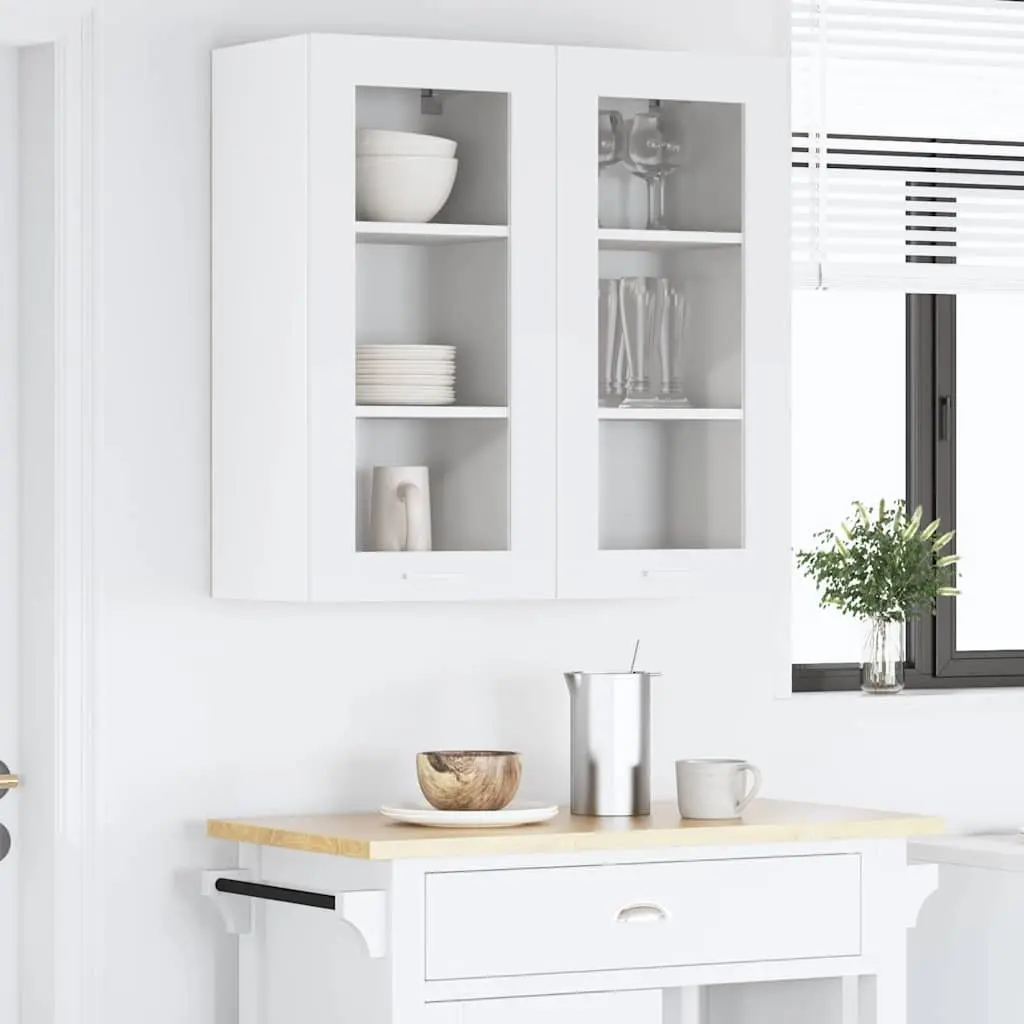 Hanging Kitchen Cabinet Engineered Wood 40 x 31 x 80 cm White 2 Piece