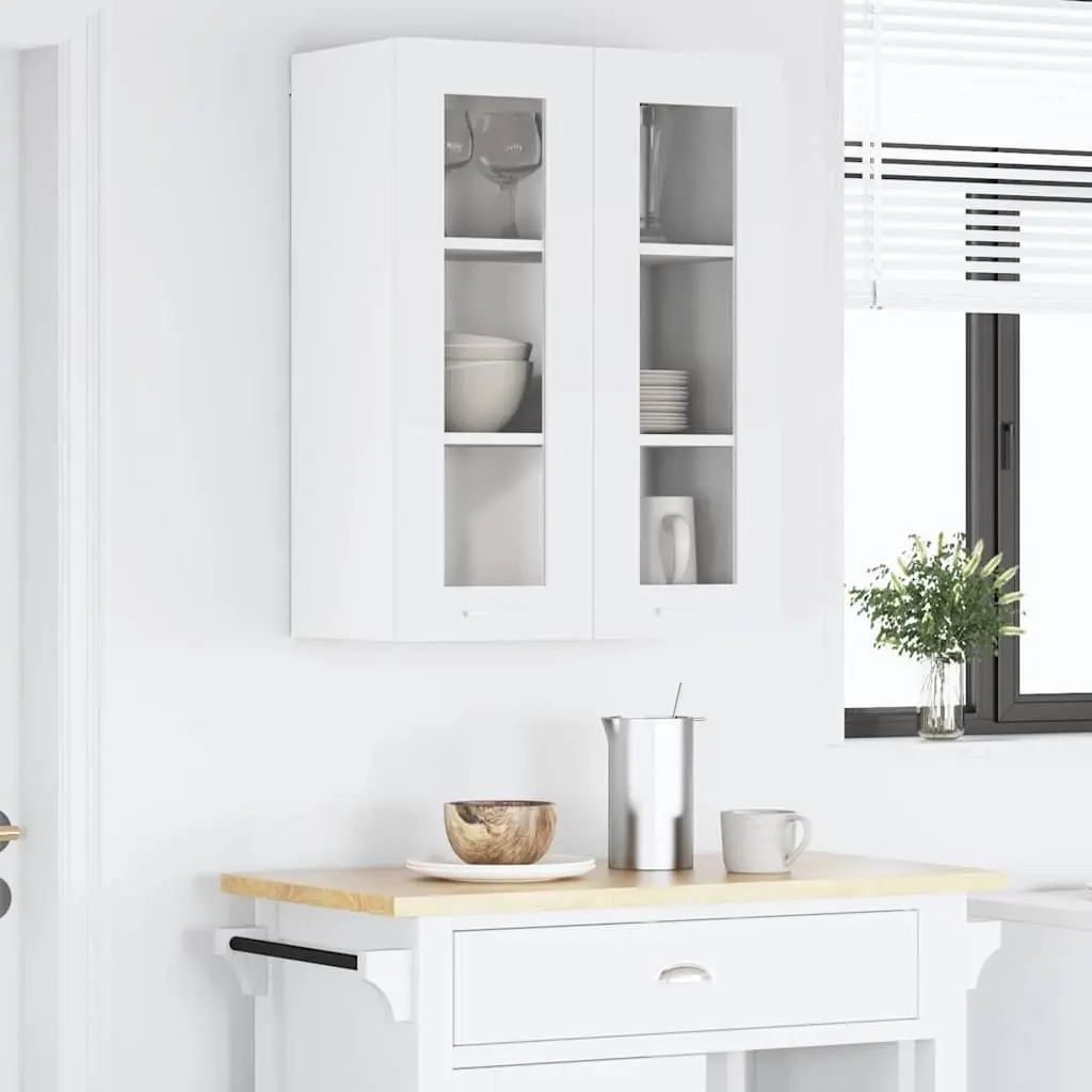 White Kitchen Hanging Cabinet with Door