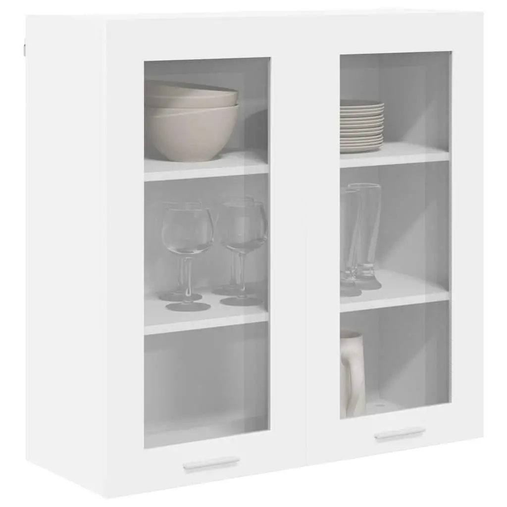 White Hanging Kitchen Cabinet with Door
