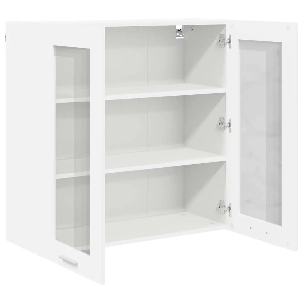White Hanging Kitchen Cabinet with Door