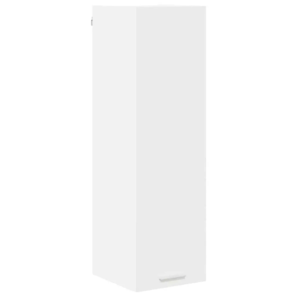 Hanging Kitchen Cabinet White Modern Storage Engineered Wood 30 x 31 x 100 cm