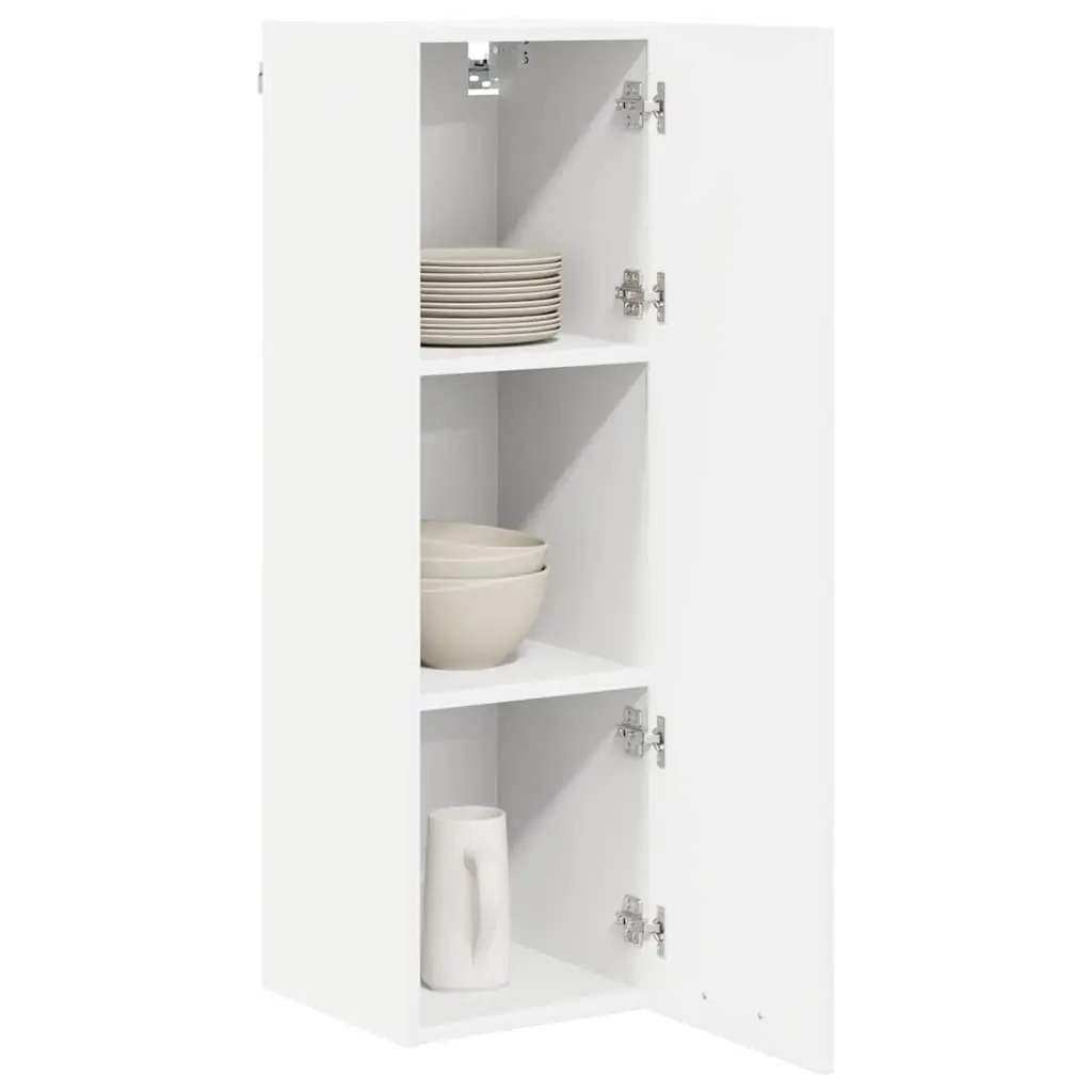 Hanging Kitchen Cabinet White Modern Storage Engineered Wood 30 x 31 x 100 cm