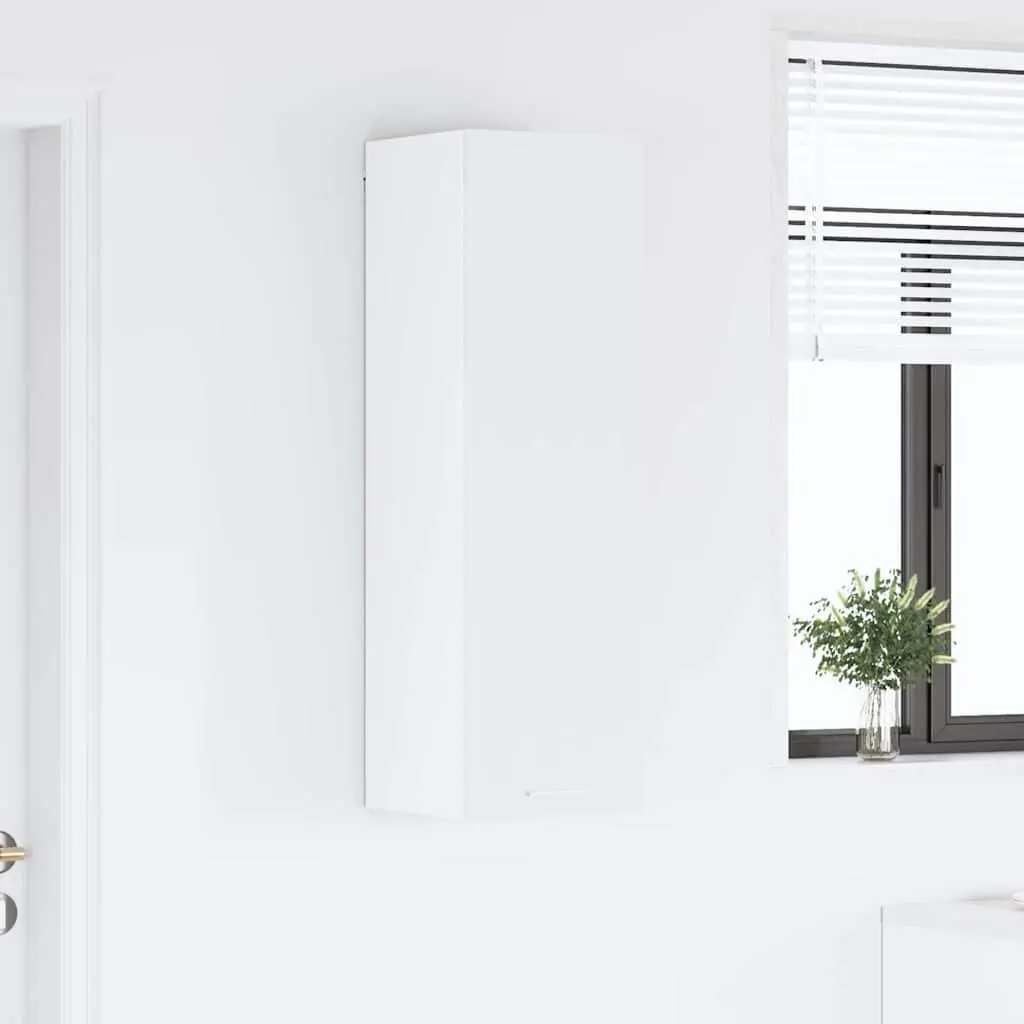 Hanging Kitchen Cabinet White Modern Storage Engineered Wood 30 x 31 x 100 cm