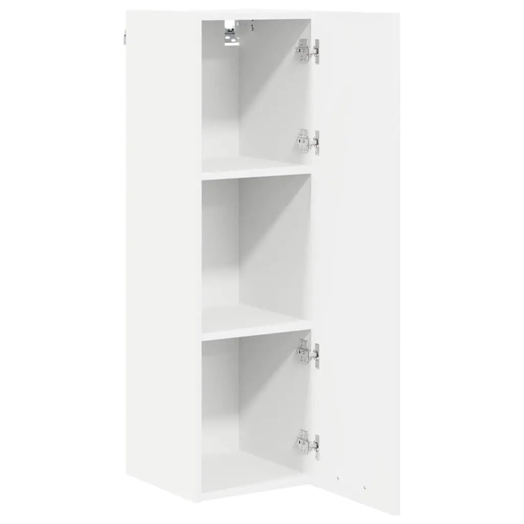 Hanging Kitchen Cabinet White Modern Storage Engineered Wood 30 x 31 x 100 cm